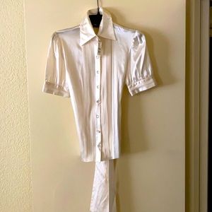 Bebe Tie cross blouse